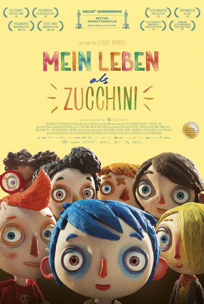 Movie poster for "MY LIFE AS A ZUCCHINI"
